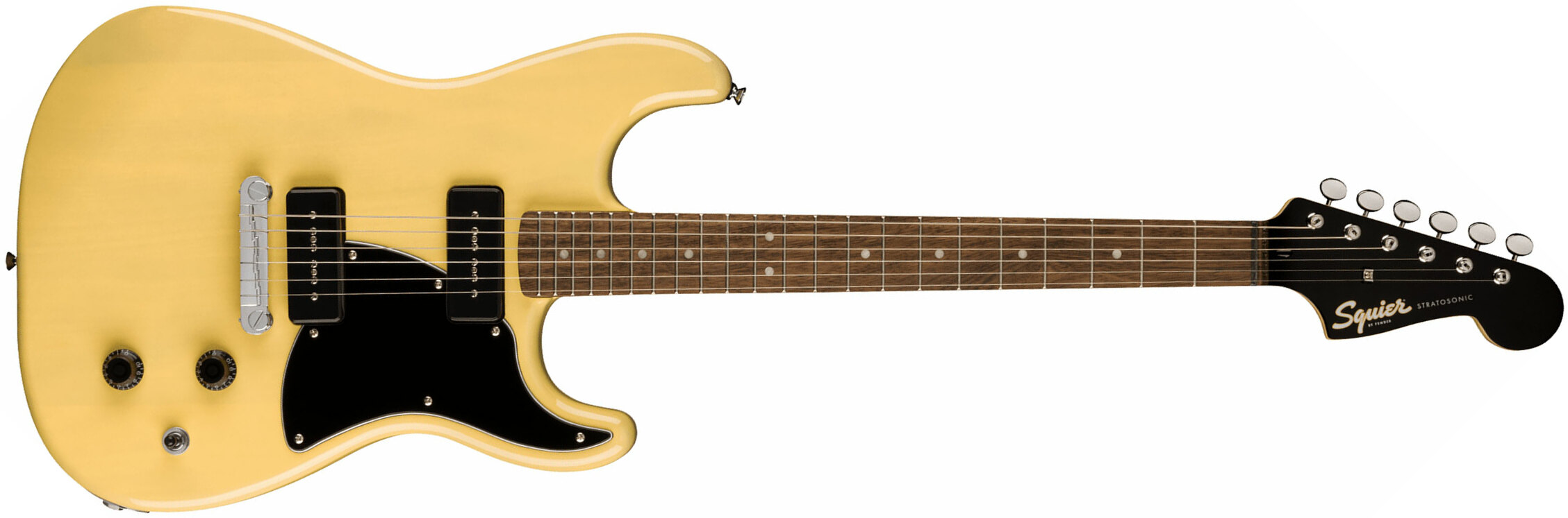 Squier Strat-o-sonic Paranormal 2s P90 Ht Lau - Vintage Blonde - Guitare Électrique Forme Str - Main picture