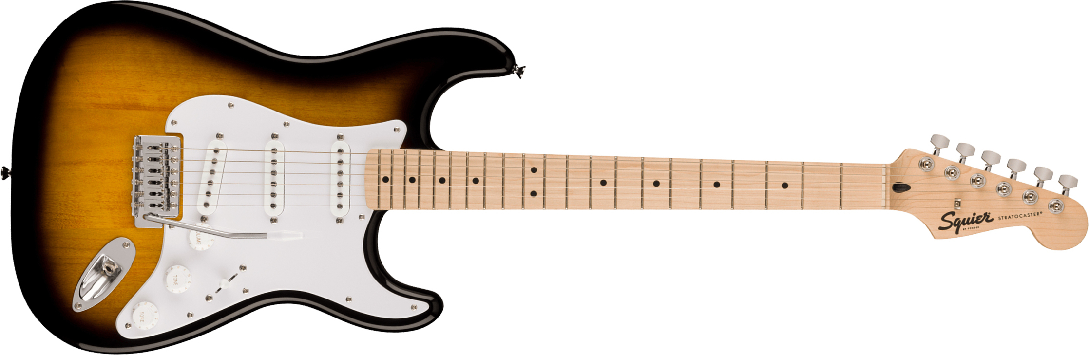 Squier Strat Sonic 3s Trem Mn - 2-color Sunburst - Guitare Électrique Forme Str - Main picture