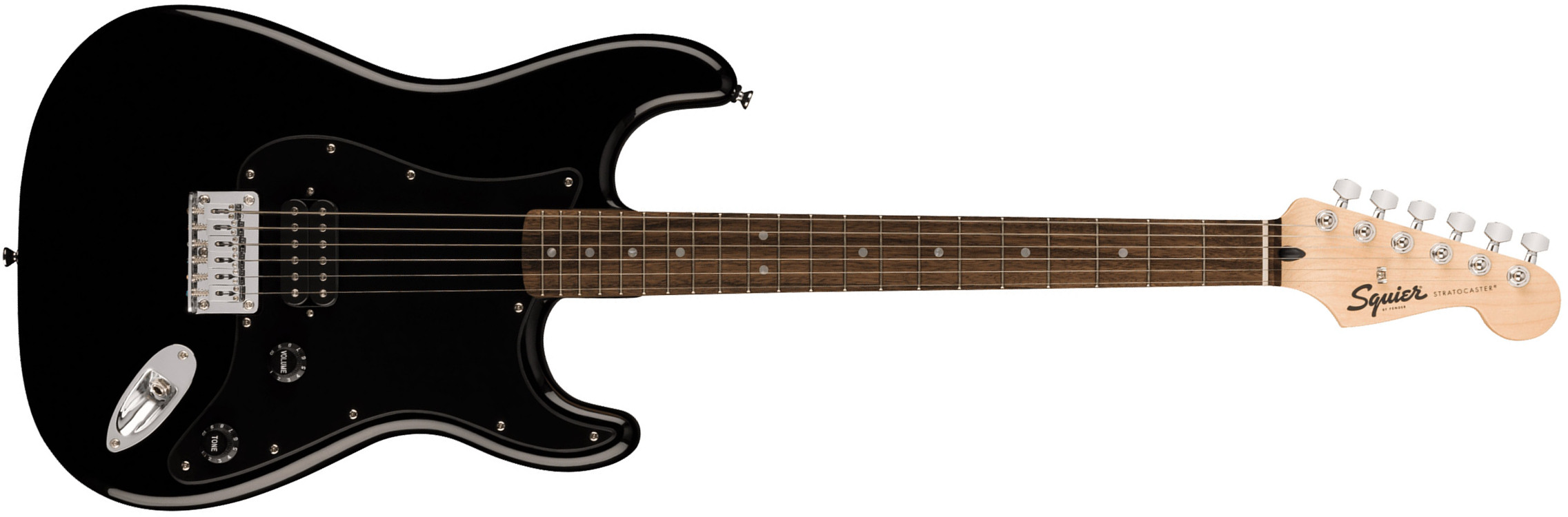 Squier Strat Sonic Hardtail H Ht Lau - Black - Guitare Électrique Forme Str - Main picture