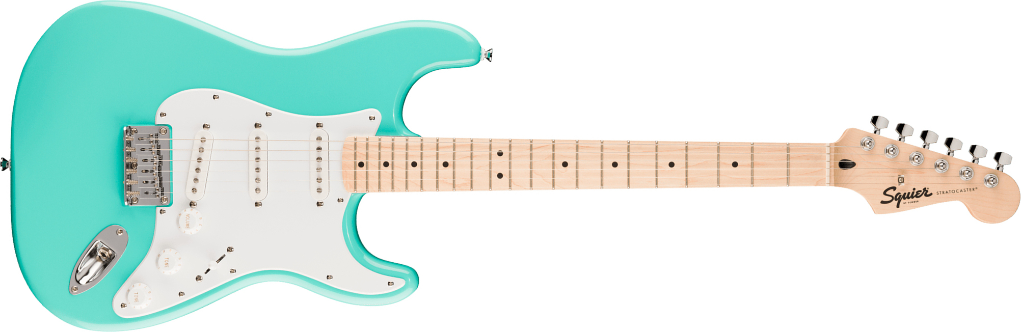 Squier Strat Sonic Ht Trem 3s Mn - Sea Foam Green - Guitare Électrique Forme Str - Main picture