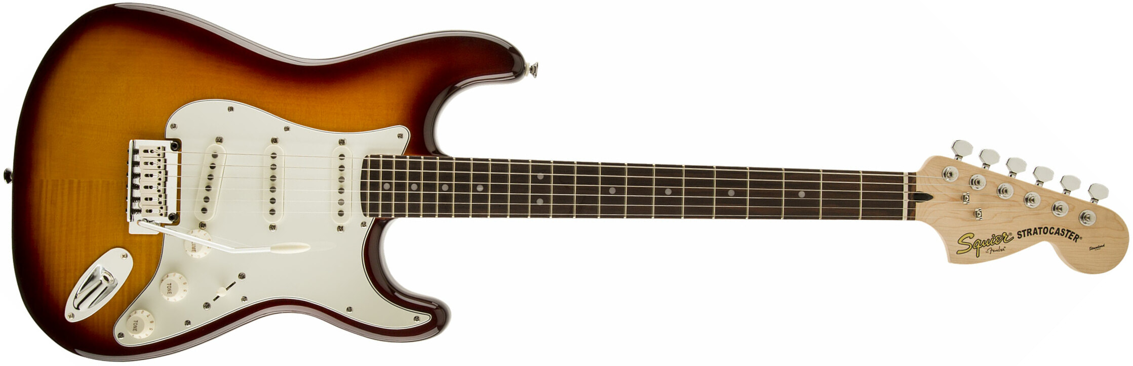 Squier Strat Standard Fmt Il - Amber Sunburst - Guitare Électrique Forme Str - Main picture