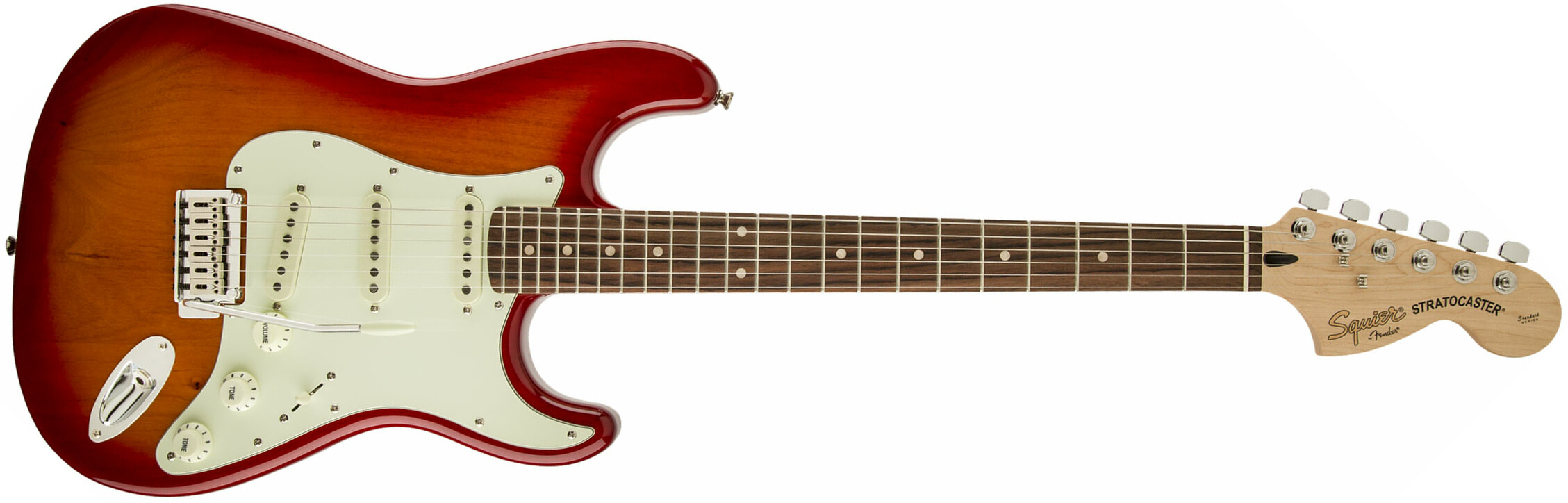 Squier Strat Standard Lau - Cherry Sunburst - Guitare Électrique Forme Str - Main picture