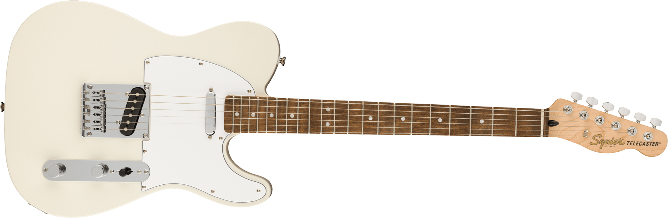 Squier Tele Affinity 2021 2s Lau - Olympic White - Guitare Électrique Forme Tel - Main picture