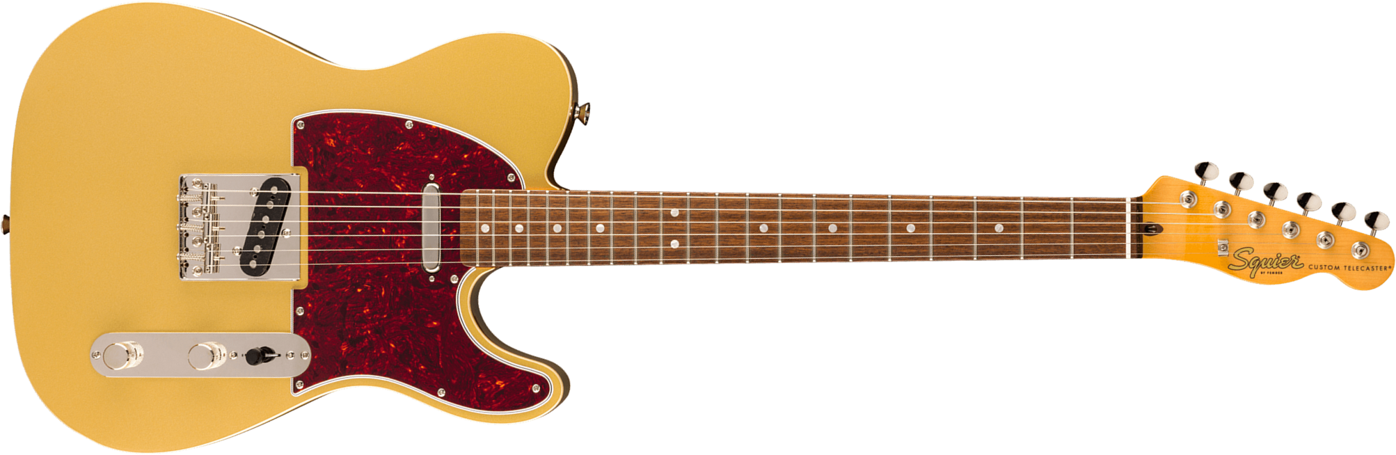 Squier Tele Classic Vibe Fsr Ltd 2s Ht Lau - Aztec Gold - Guitare Électrique Forme Tel - Main picture