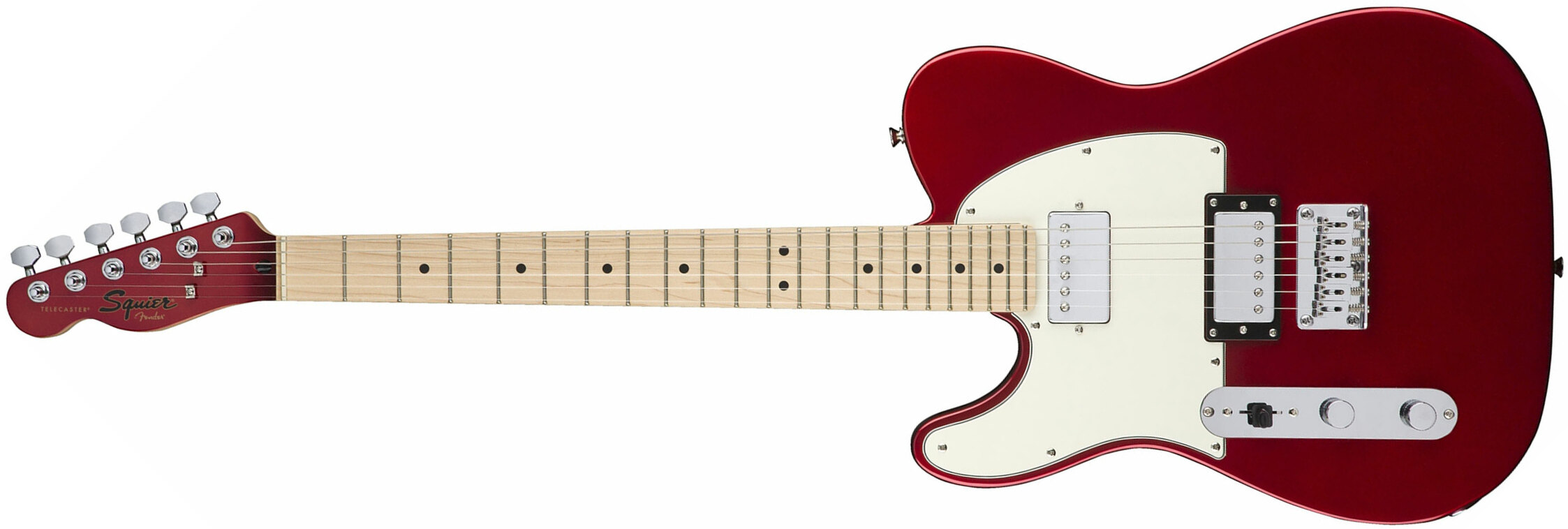 Squier Tele Contemporary Hh Lh Gaucher Mn - Dark Metallic Red - Guitare Électrique Gaucher - Main picture