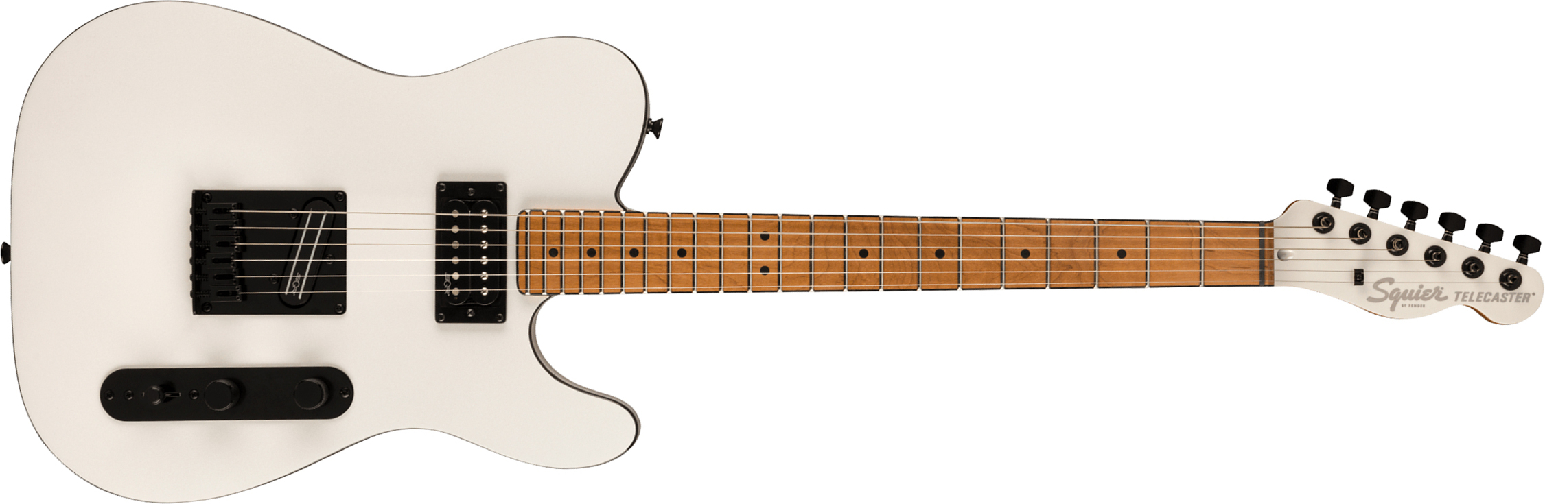 Squier Tele Contemporary Rh Hh Ht Mn - Pearl White - Guitare Électrique Forme Tel - Main picture