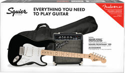 Pack guitare électrique Squier Sonic Stratocaster Pack - Black