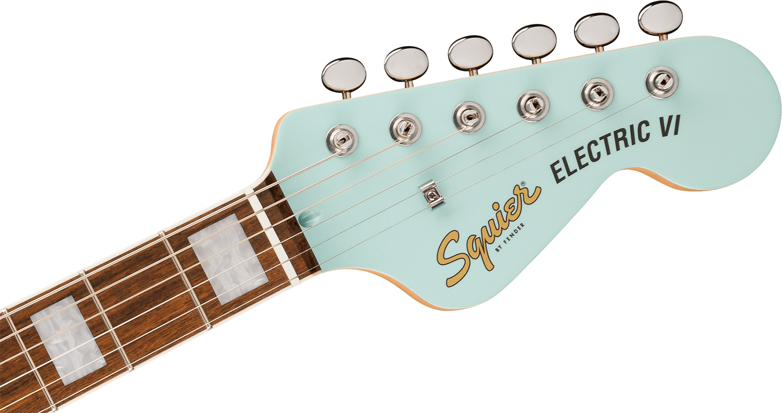 Squier Electric Vi Paranormal Shsc 2s Trem Lau - Daphne Blue - Guitare Électrique RÉtro Rock - Variation 2