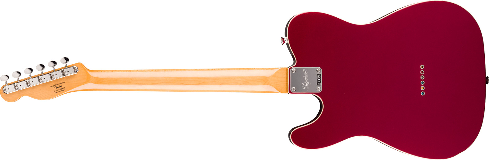 Squier Esquire / Tele Custom Classic Vibe 1s Ht Lau - Candy Apple Red - Guitare Électrique Forme Tel - Variation 1
