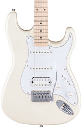 Guitare électrique forme str Squier Affinity Strat Junior Ltd - Pearl white