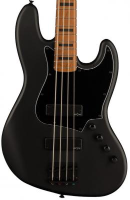 Basse électrique solid body Squier FSR Contemporary Active Jazz Bass HH Black Pickguard - Flat black