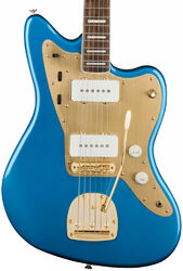 Guitare électrique rétro rock Squier 40th Anniversary Jazzmaster Gold Edition - Lake placid blue