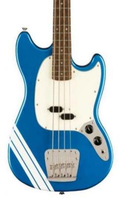 Basse électrique enfants Squier FSR Classic Vibe '60s Competition Mustang Bass Ltd (LAU) - Lake placid blue with olympic white stripes