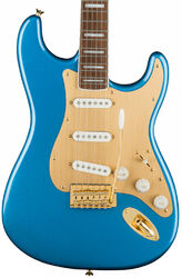 Guitare électrique forme str Squier 40th Anniversary Stratocaster Gold Edition - Lake placid blue