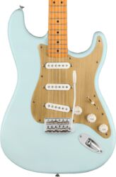 Guitare électrique forme str Squier 40th Anniversary Stratocaster Vintage Edition - Satin sonic blue