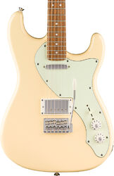 Guitare électrique forme str Squier Paranormal Stratocaster Deluxe - vintage white