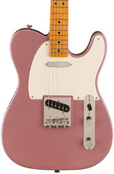 Guitare électrique forme tel Squier FSR Classic Vibe '50s Telecaster, Parchment Pickguard - Burgundy mist