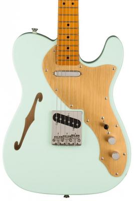 Guitare électrique solid body Squier FSR Classic Vibe '60s Telecaster Thinline, Gold Anodized Pickguard - Sonic blue