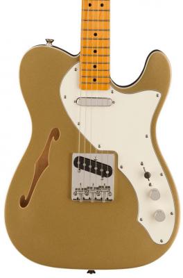 Guitare électrique solid body Squier FSR Classic Vibe '60s Telecaster Thinline, Parchment Pickguard - Aztec gold