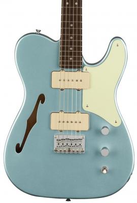 Guitare électrique solid body Squier FSR Paranormal Cabronita Telecaster Thinline,Mint Pickguard, Matching Headstock - Ice blue metallic