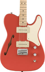 Guitare électrique 1/2 caisse Squier Paranormal Cabronita Telecaster Thinline - Fiesta red
