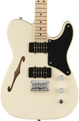 Guitare électrique forme tel Squier Paranormal Cabronita Telecaster Thinline - Olympic white