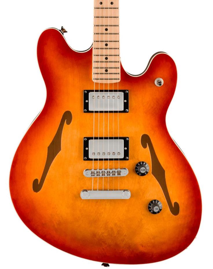 Guitare électrique rétro rock Squier Affinity Series Starcaster Deluxe - Sienna sunburst