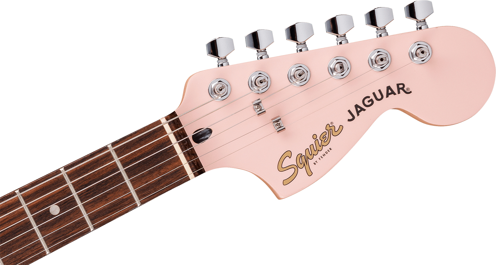 Squier Jaguar Affinity Fsr Shsc 2s Trem Lau - Shell Pink - Guitare Électrique RÉtro Rock - Variation 3
