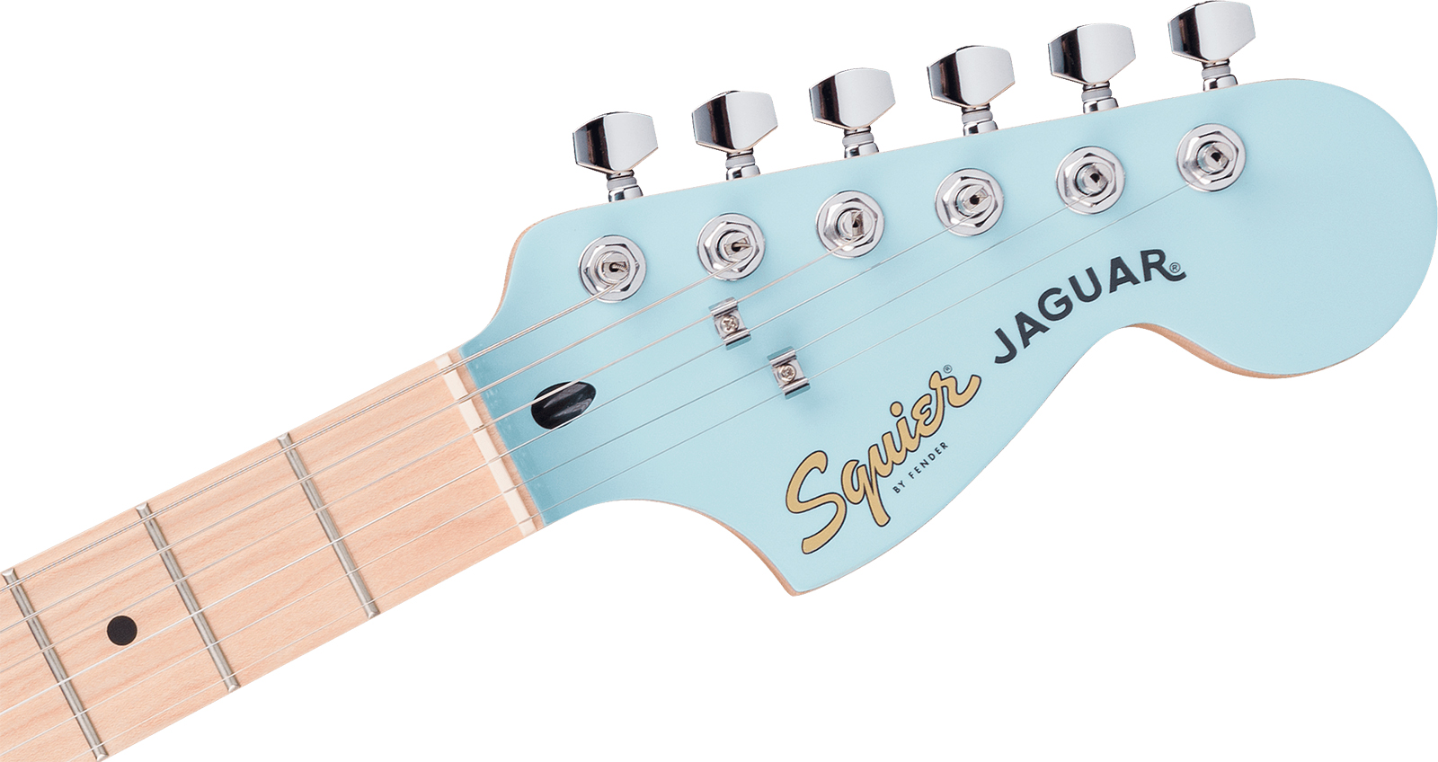 Squier Jaguar Affinity Fsr Shsc 2s Trem Mn - Daphne Blue - Guitare Électrique RÉtro Rock - Variation 4