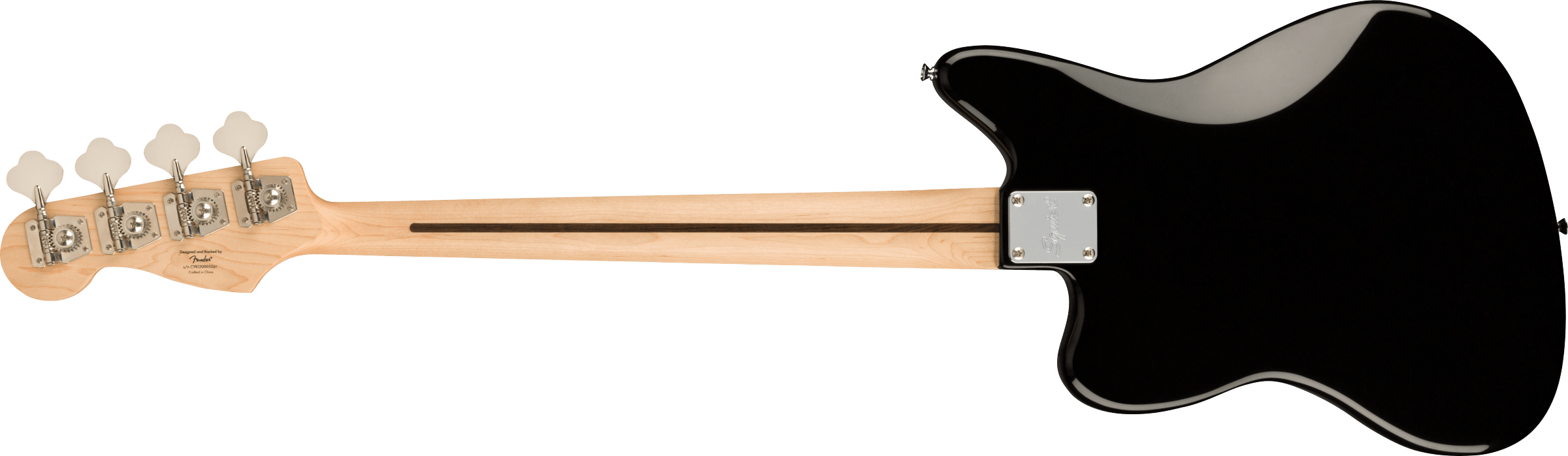 Squier Jaguar Bass Affinity 2021 Mn - Black - Basse Électrique Solid Body - Variation 1