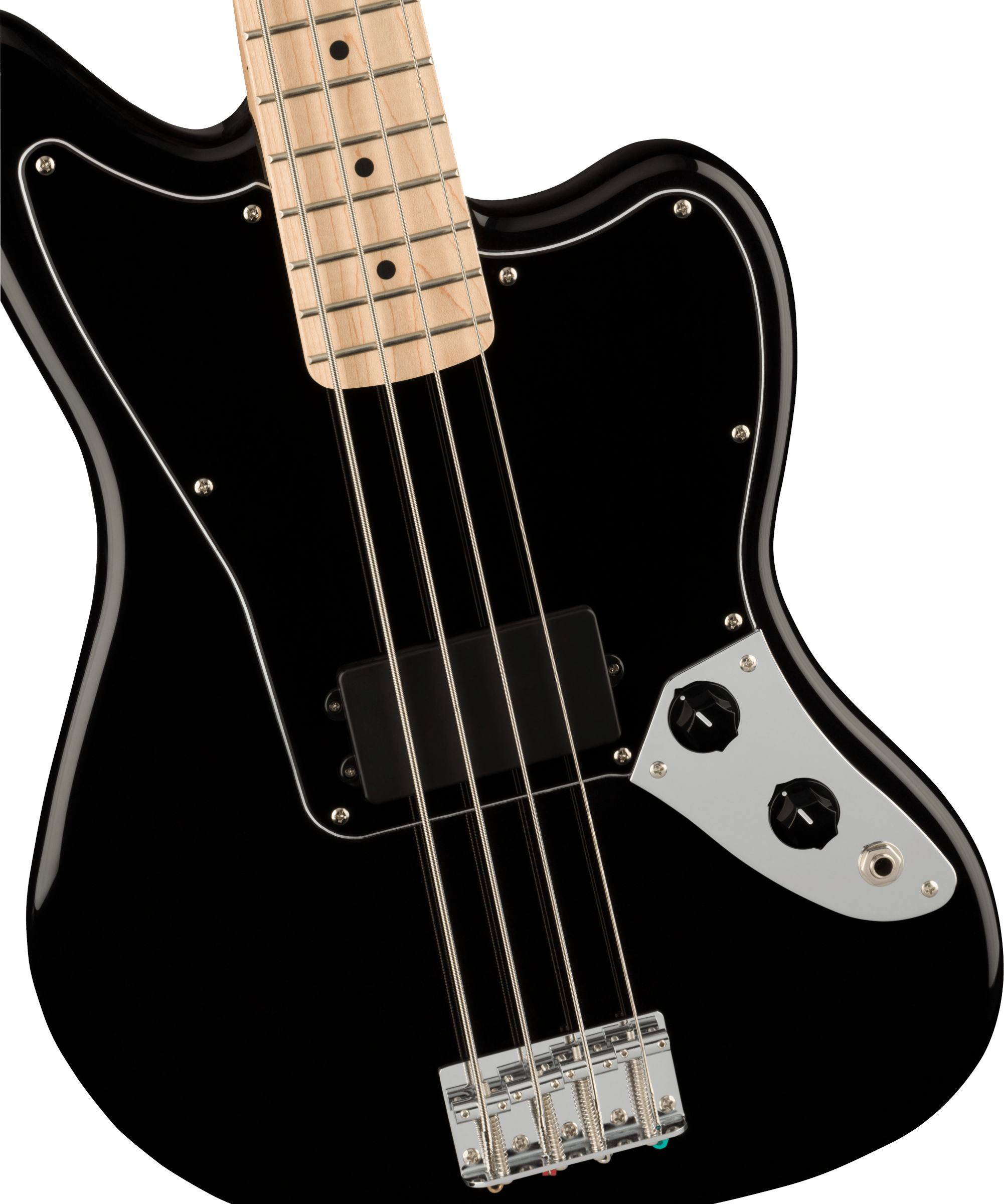 Squier Jaguar Bass Affinity 2021 Mn - Black - Basse Électrique Solid Body - Variation 2