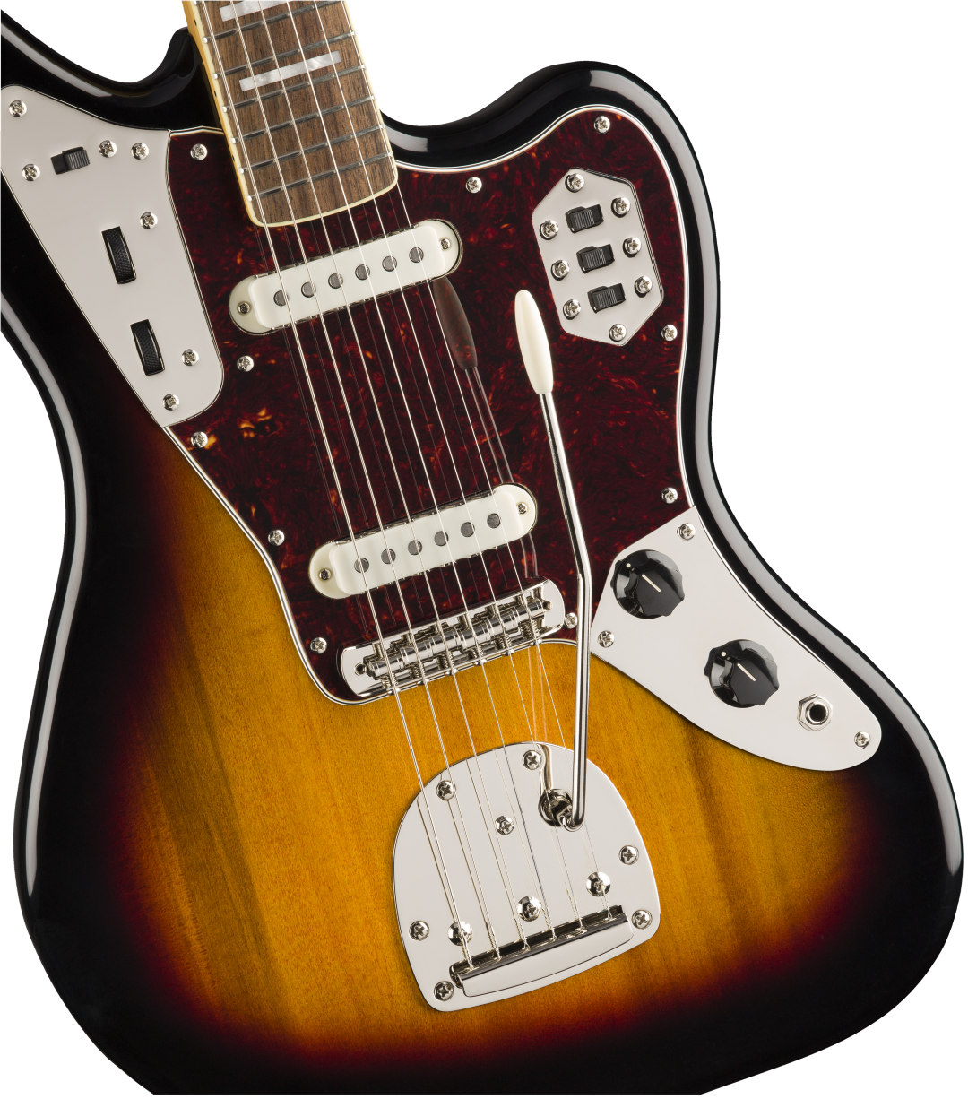 Squier Jaguar Classic Vibe 70s 2019 Lau - 3-color Sunburst - Guitare Électrique RÉtro Rock - Variation 3