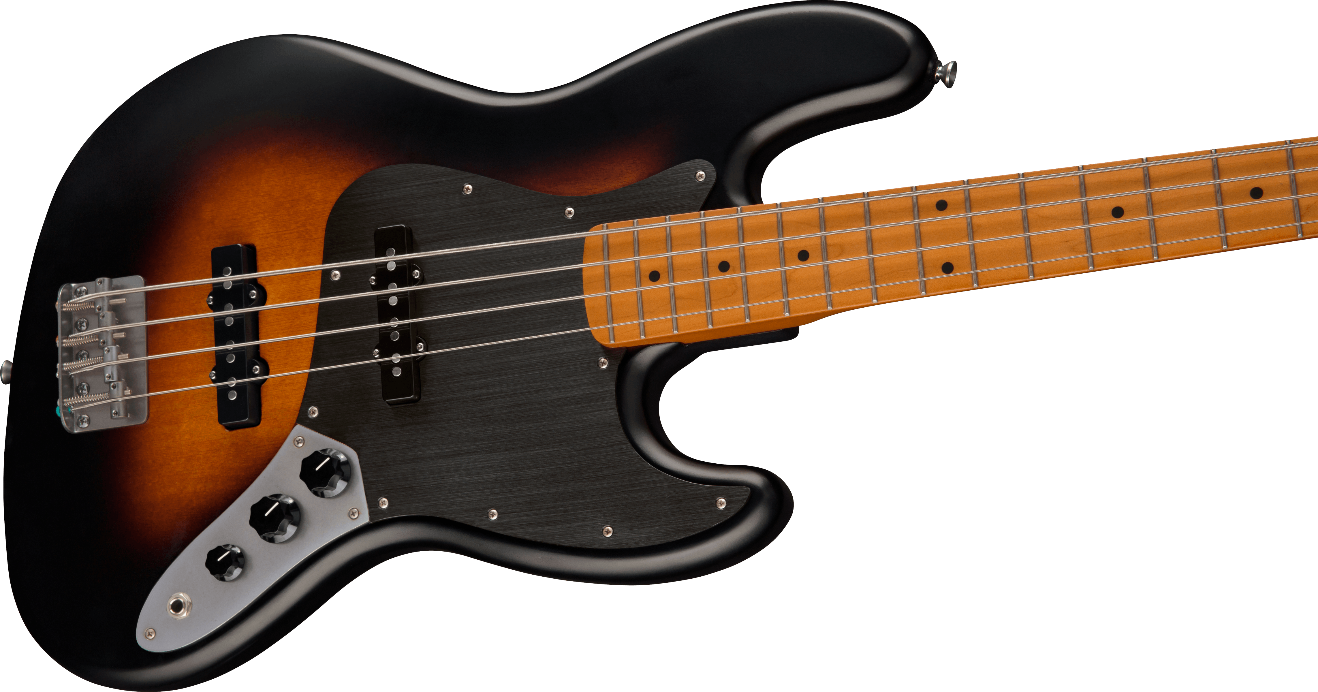 Squier Jazz Bass 40th Anniversary Gold Edition Mn - Satin Wide 2-color Sunburst - Basse Électrique Solid Body - Variation 3