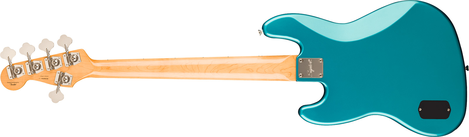 Squier Jazz Bass 70s Active V Classic Vibe 5c Mn - Ocean Turquoise - Basse Électrique Solid Body - Variation 1
