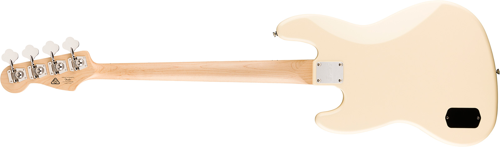 Squier Jazz Bass Active Affinity Mn - Olympic White - Basse Électrique Solid Body - Variation 1