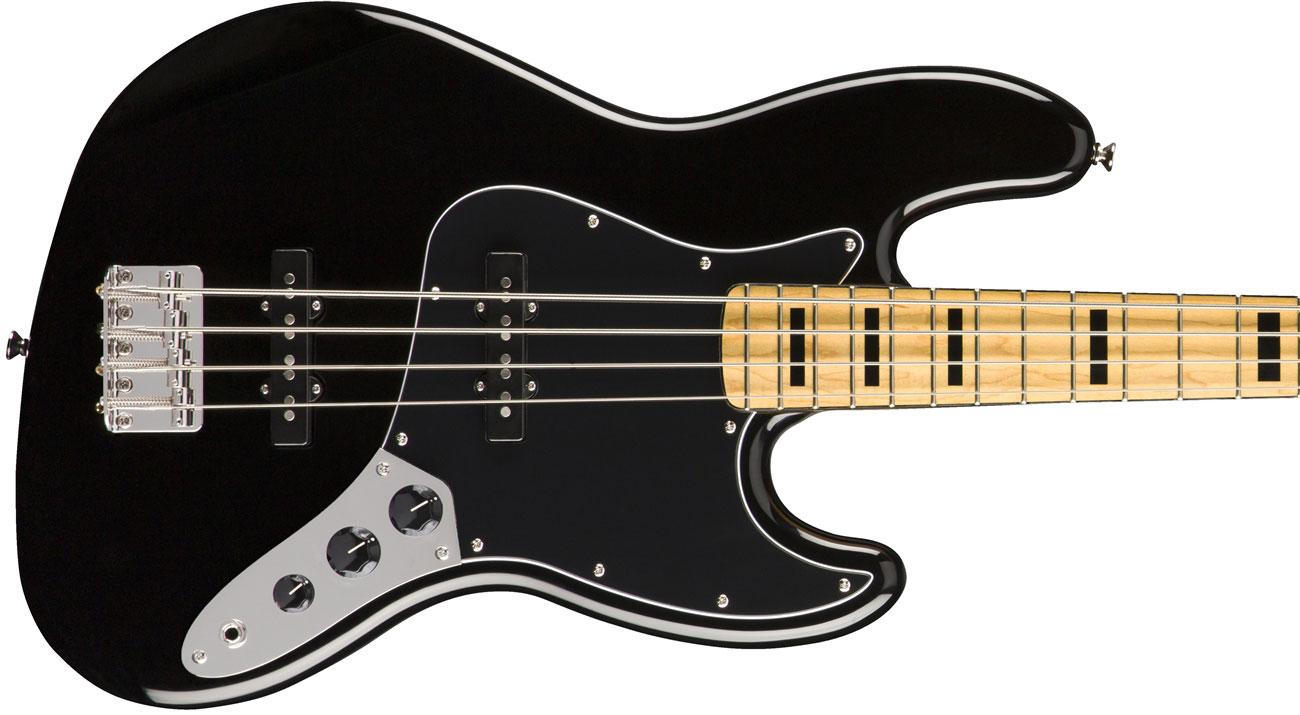 Squier Jazz Bass Classic Vibe 70s 2019 Mn - Black - Basse Électrique Solid Body - Variation 2