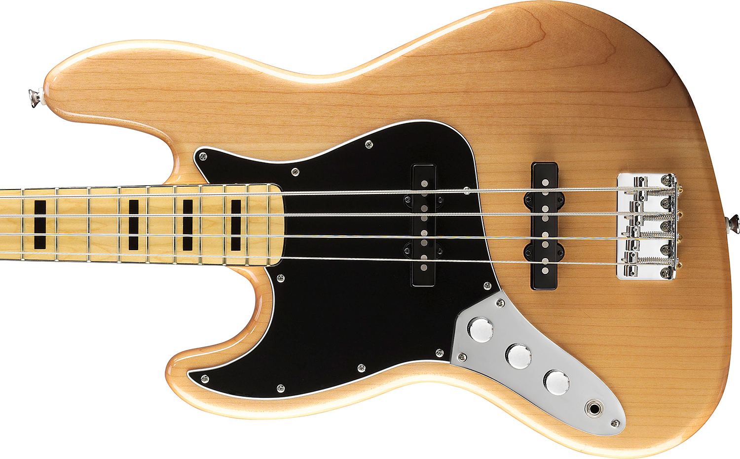 Squier Jazz Bass Vintage Modified 70 Gaucher 2013 Mn Naturel - Basse Électrique Solid Body - Variation 2