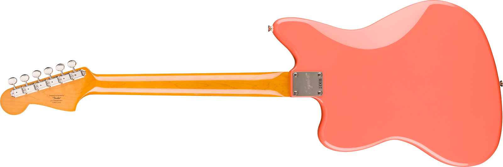 Squier Jazzmaster 60s Classic Vibe 2s Trem Lau - Tahitian Coral - Guitare Électrique RÉtro Rock - Variation 1