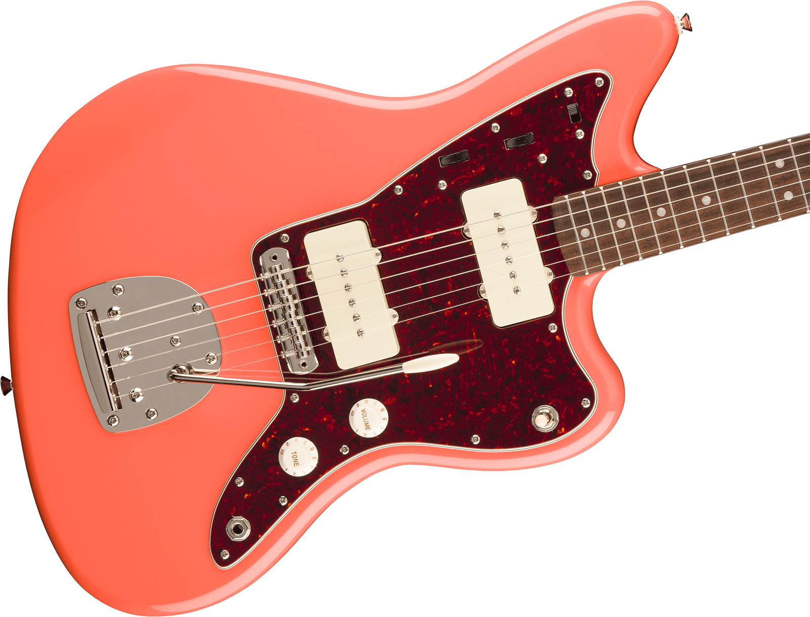 Squier Jazzmaster 60s Classic Vibe 2s Trem Lau - Tahitian Coral - Guitare Électrique RÉtro Rock - Variation 2
