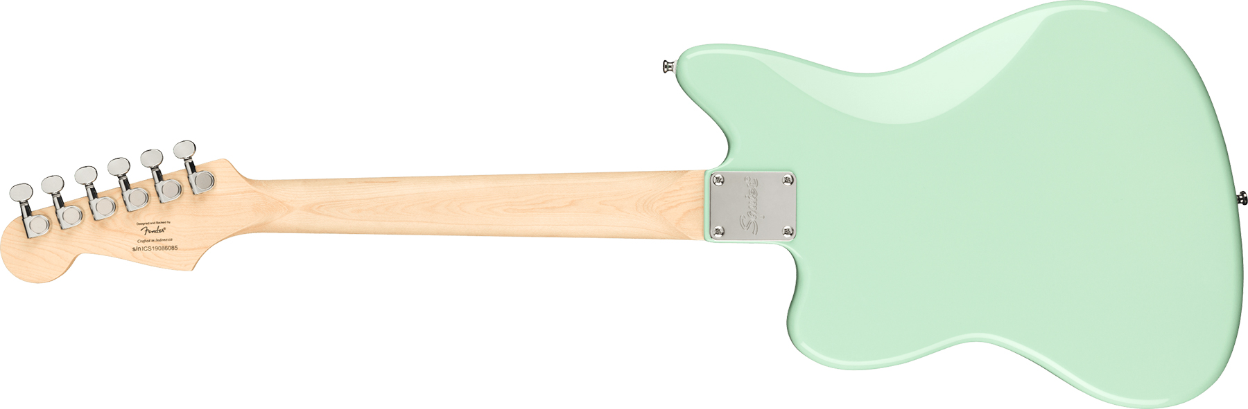 Squier Mini Jazzmaster Bullet Hh Ht Mn - Surf Green - Guitare Électrique Enfant - Variation 1