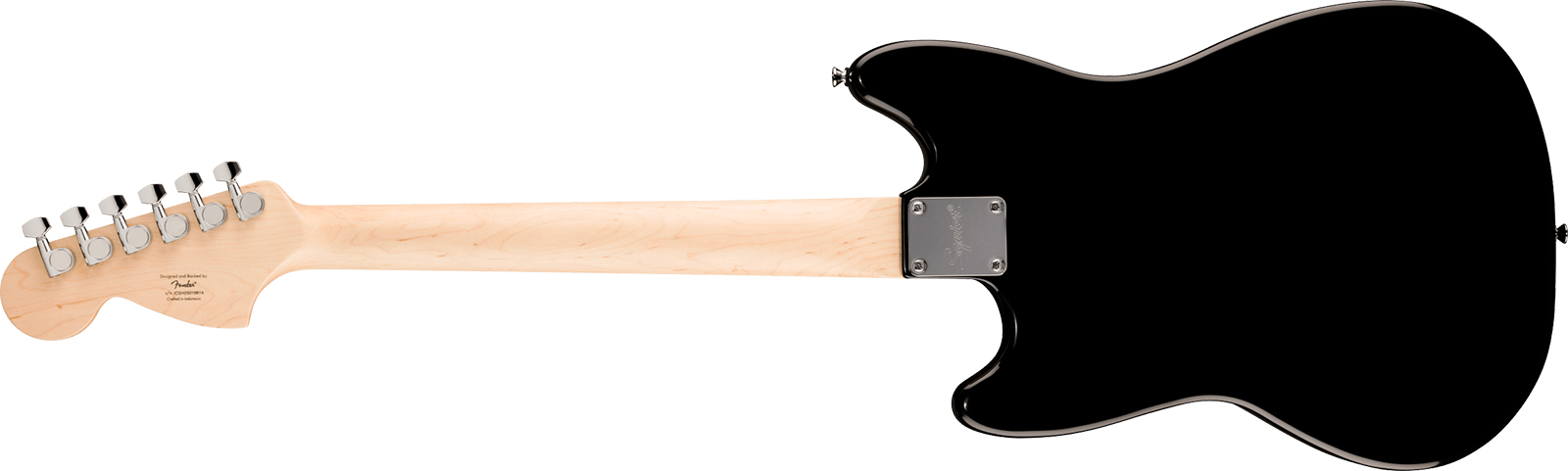 Squier Mustang Hh Sonic Shsc 2h Ht Lau - Black - Guitare Électrique RÉtro Rock - Variation 1