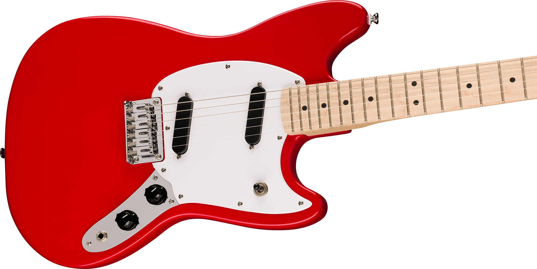 Squier Mustang Sonic 2s Ht Mn - Torino Red - Guitare Électrique RÉtro Rock - Variation 2
