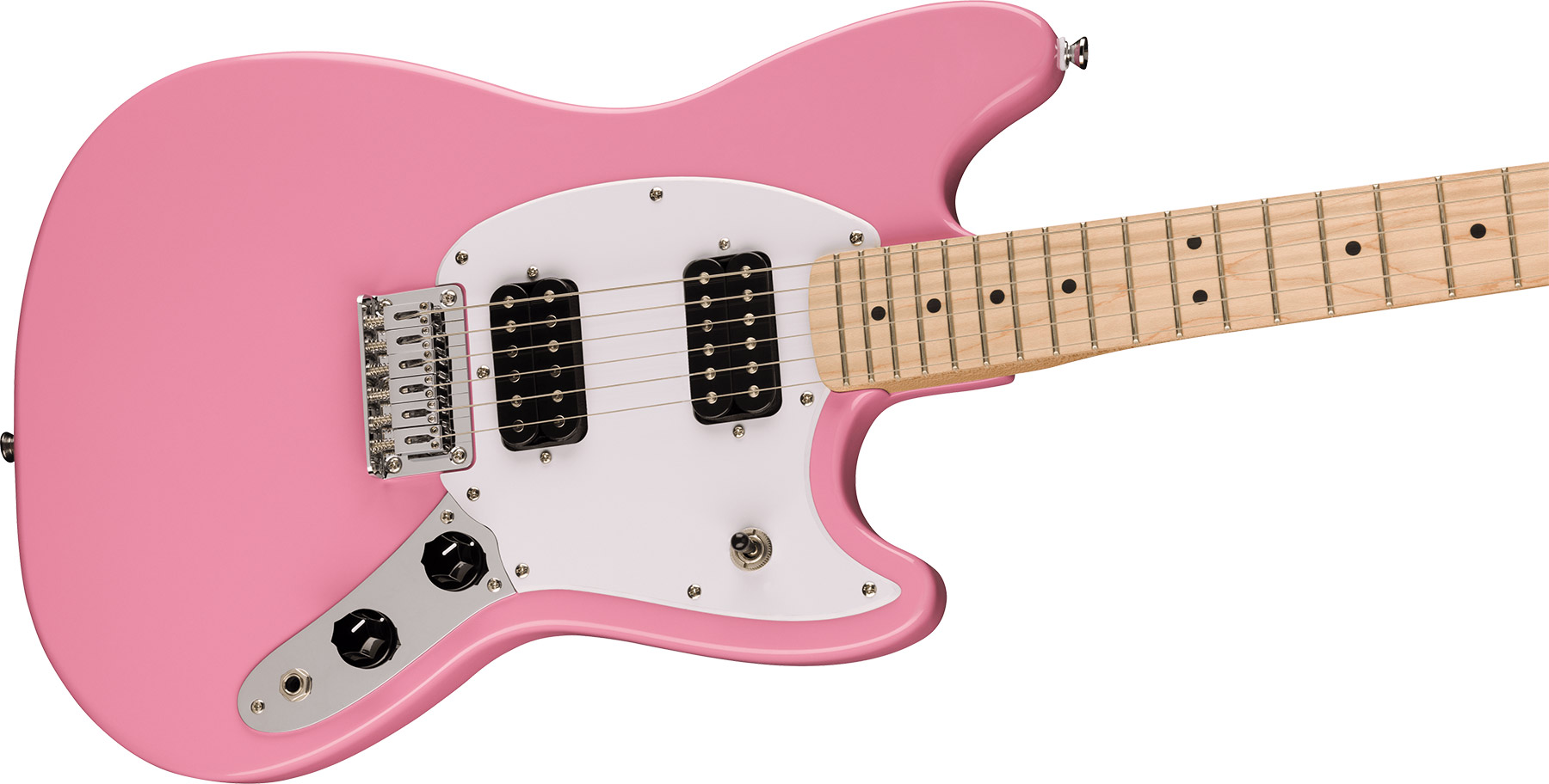 Squier Mustang Sonic Hh 2h Ht Mn - Flash Pink - Guitare Électrique RÉtro Rock - Variation 2