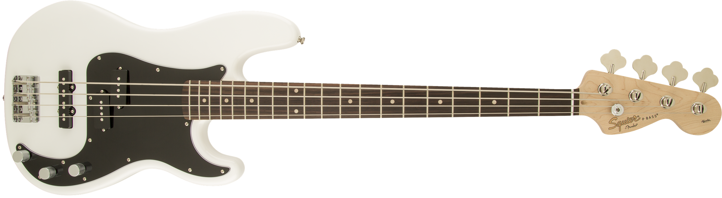 Squier Precision Bass Affinity Series Pj (lau) - Olympic White - Basse Électrique Solid Body - Variation 1