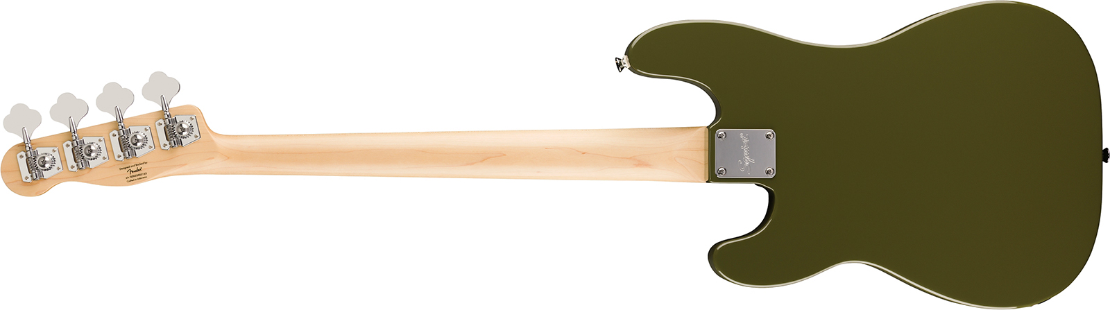 Squier Precision Bass Thinline Sj Paranormal Lau - Olive - Basse Électrique Solid Body - Variation 1