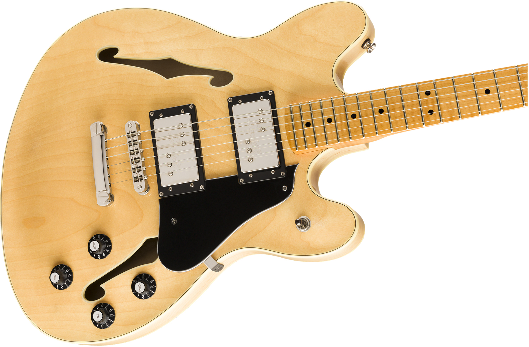 Squier Starcaster Classic Vibe 2019 Hh Ht Mn - Natural - Guitare Électrique 1/2 Caisse - Variation 2