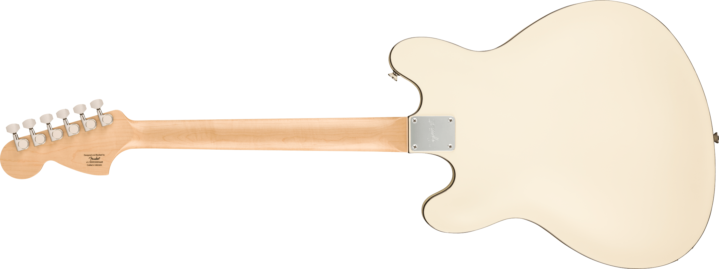 Squier Starcaster Deluxe Affinity Ind 2h Ht Lau - Olympic White - Guitare Électrique RÉtro Rock - Variation 1