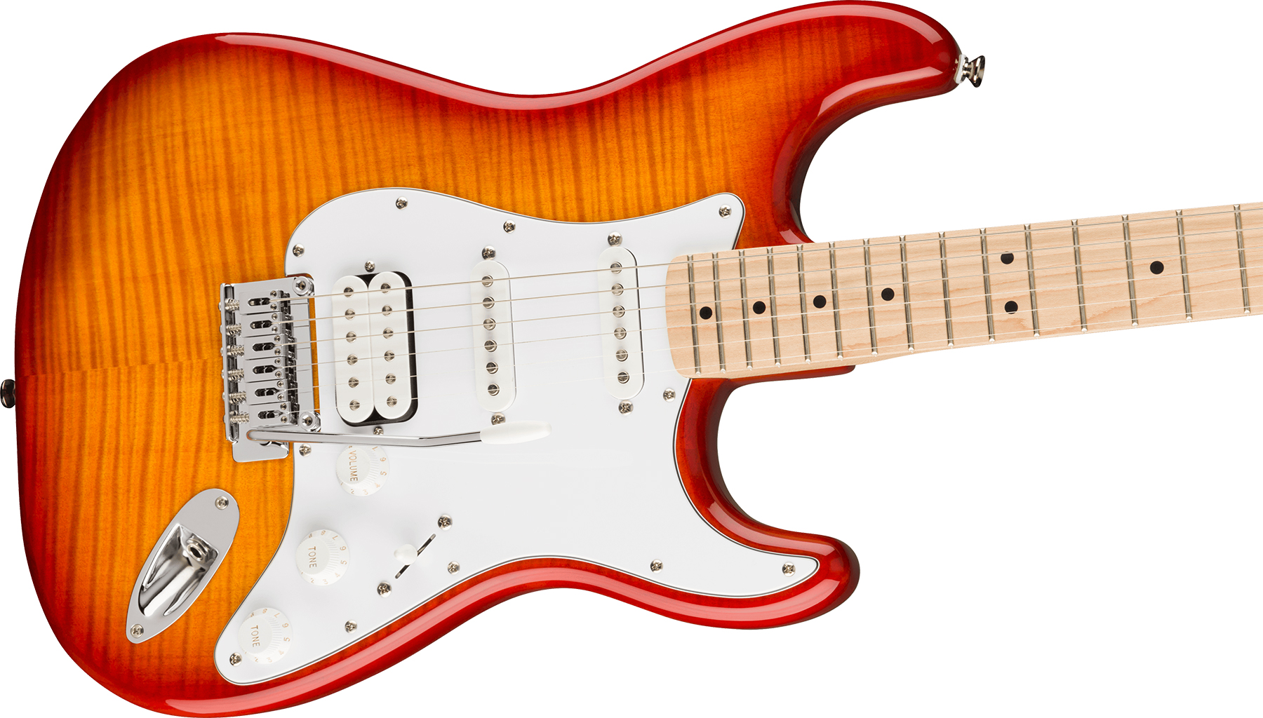 Squier Strat Affinity 2021 Fmt Hss Trem Mn - Sienna Sunburst - Guitare Électrique Forme Str - Variation 2