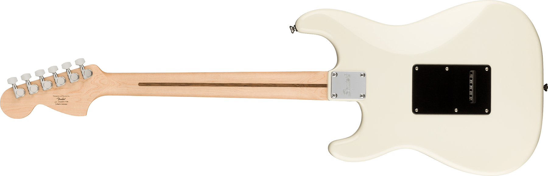 Squier Strat Affinity 2021 Hh Trem Lau - Olympic White - Guitare Électrique Forme Str - Variation 1