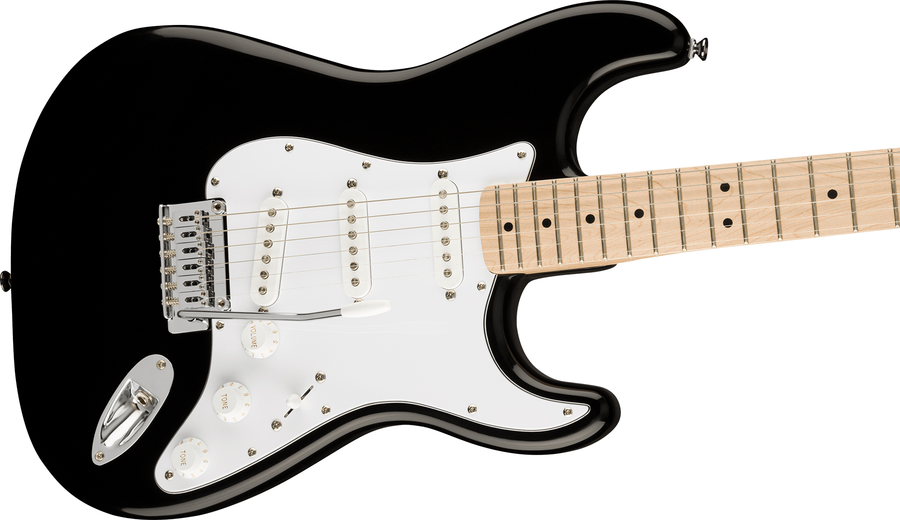 Squier Strat Affinity 2021 Sss Trem Mn - Black - Guitare Électrique Forme Str - Variation 2